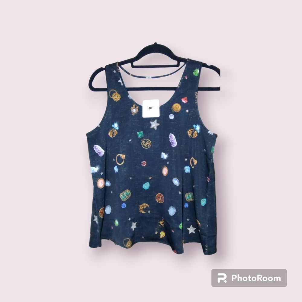 Fabletics EcoSatin Lucky Charm Tank Small NWT